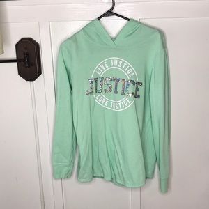 Justice girls long sleeve sweatshirt